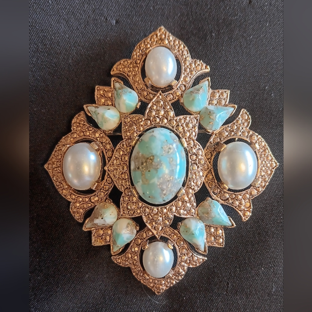 Sarah Coventry Rememberance Brooch/Pendant Vintage 1960s
